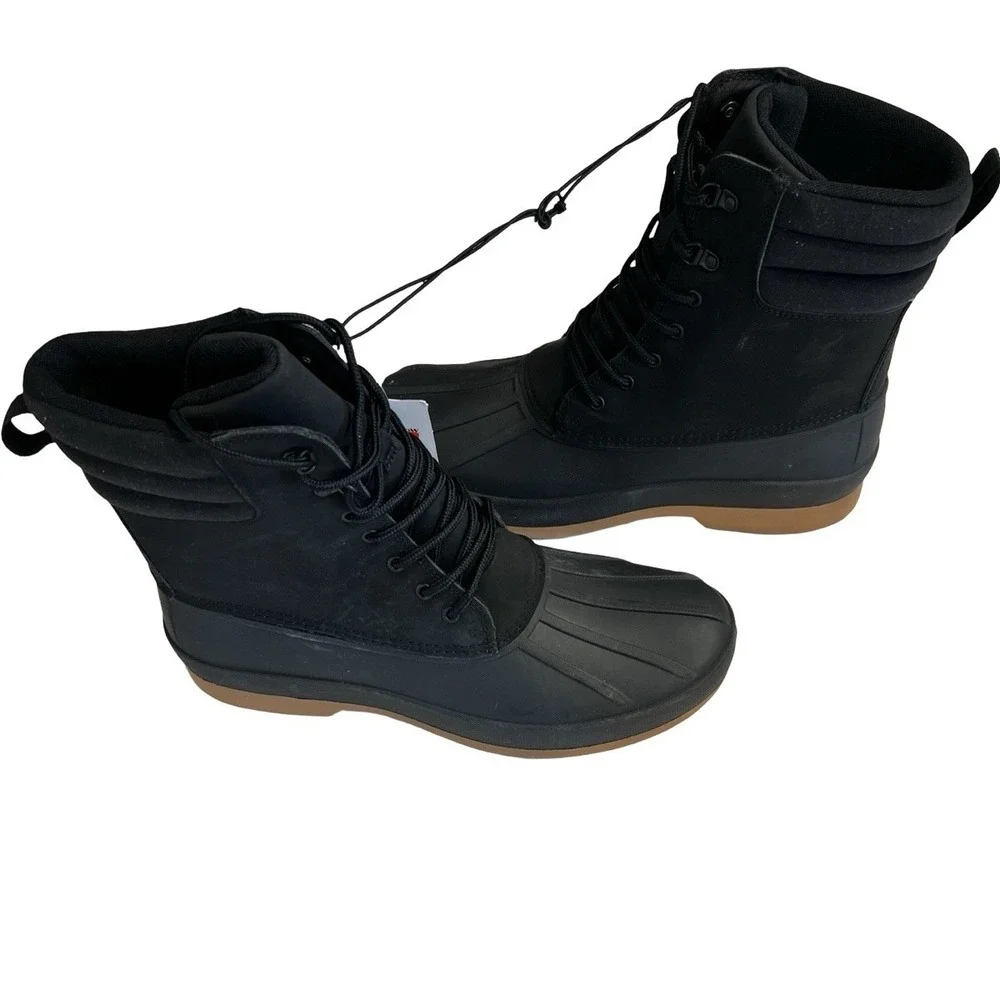 Goodfellow Cody Waterproof Winter Black Lace Up Duck Boots -- Men's Shoe Size 10